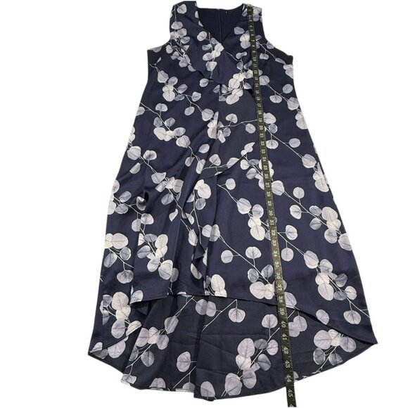 Whimsigoth‎ Midi Dress Sz M Fairy Floral Ruffle Blue White Petals - Picture 5 of 6